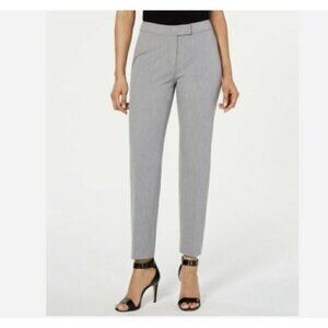 𝅺ANNE Klein Stretch straight leg Pants Grey Size 14 career work office mid rise